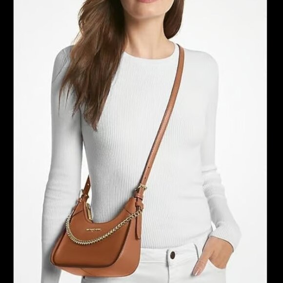 Michael Kors Wilma Small Shoulder Leather Crossbody Bag NWT - Picture 2 of 7